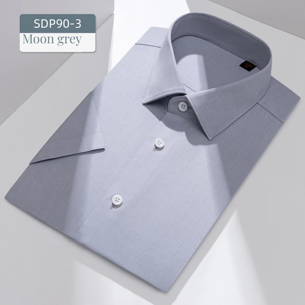 230 count white shirt 100% cotton DP ready-made garment non-ironing high-end - Image 6