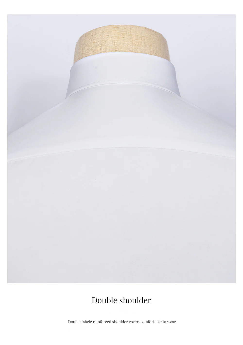 230 count white shirt 100% cotton DP ready-made garment non-ironing high-end - Image 8