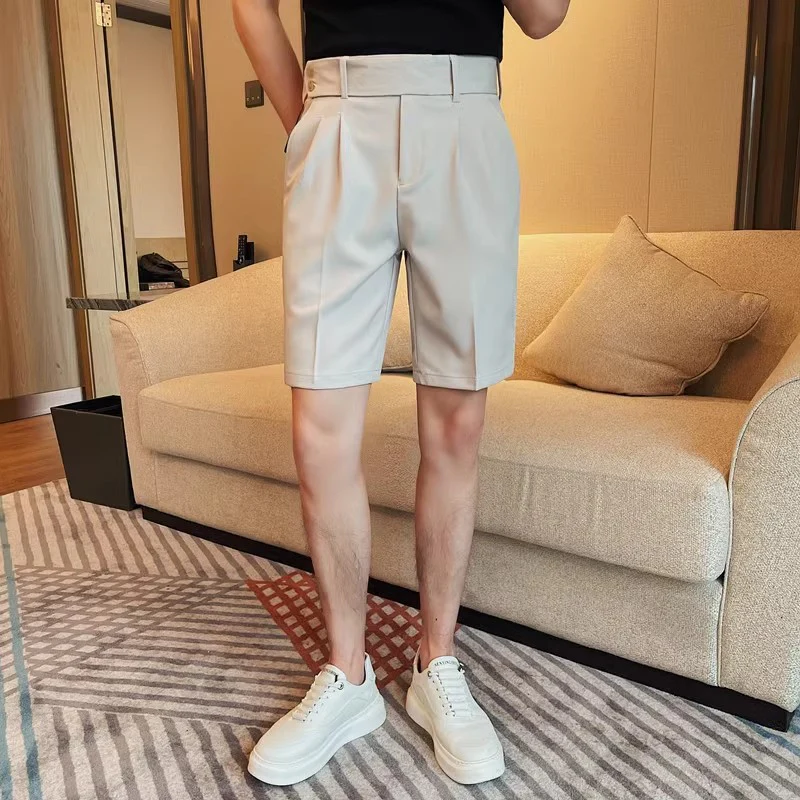 High-end five-point suit trousers, versatile suit shorts - Image 3