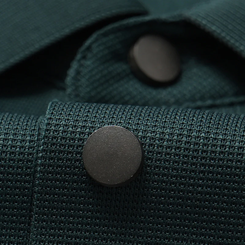 Men's high-end casual comfortable short-sleeved T-shirt men's wide striped fashion polo shirt - Image 4