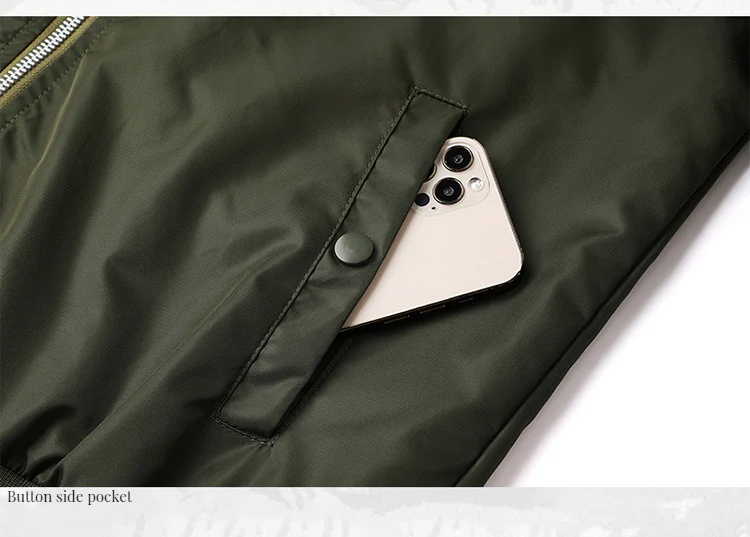 Men's loose short bomber jacket Hong Kong style coat baseball jacket - Image 7