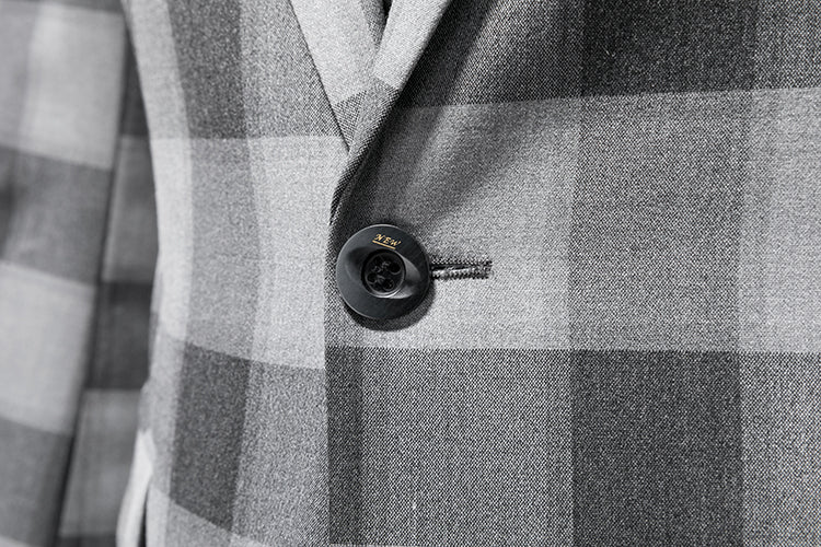 Men's suit jacket plaid three-dimensional stylish slim fit - Image 4