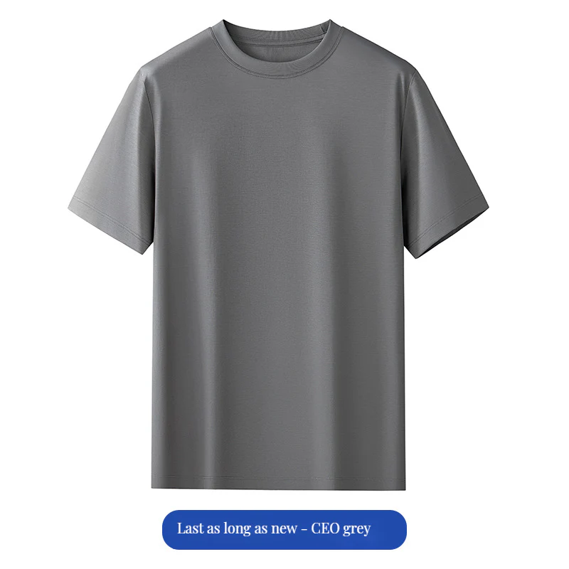 Round neck T-shirts Men's short-sleeved T-shirts Half-sleeved bottoming shirts - Image 6