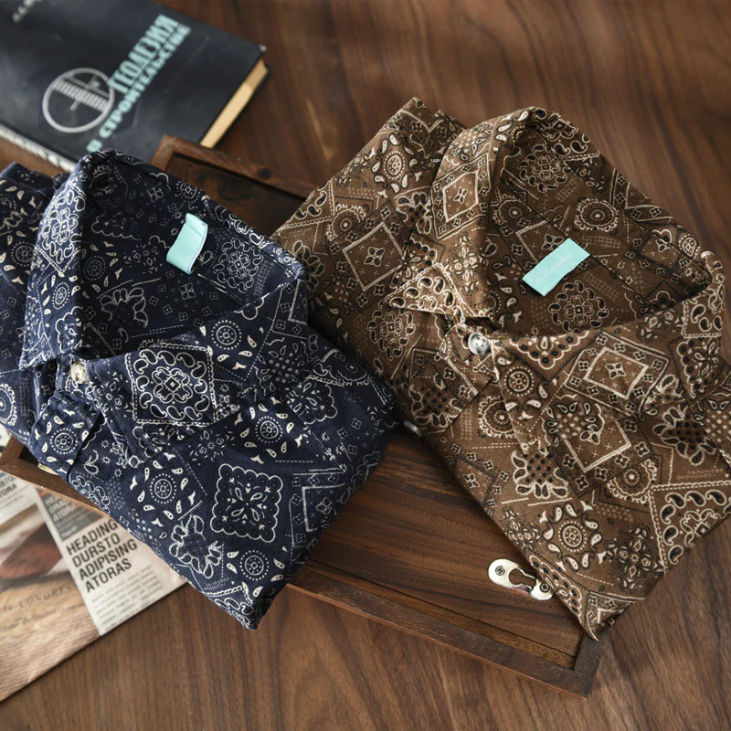 Work shirt cashew flower ethnic style Renaissance niche long-sleeved shirt - Image 5