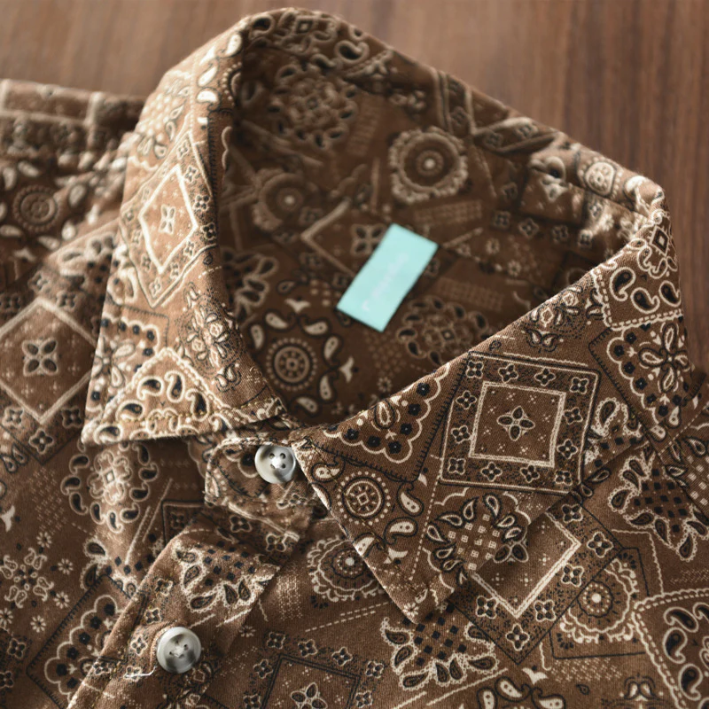 Work shirt cashew flower ethnic style Renaissance niche long-sleeved shirt - Image 7